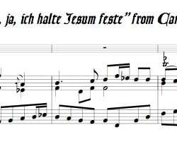 Aria “Ja, ja, ich halte Jesum feste” from Cantata 157