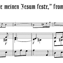 Aria “Ich halte meinen Jesum feste” from Cantata  157