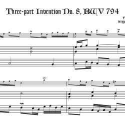 3-part Invention No. 8, BWV 794