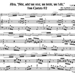 Aria from Cantata 92