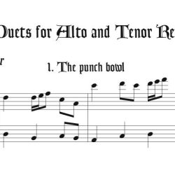 Recorded performance of #1, “The punch bowl”