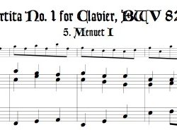 Menuet I & II from Partita No. 1 BWV 825