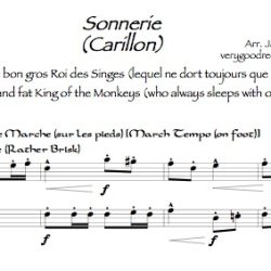 *Sonnerie pour réveiller le bon gros Roi des Singes (lequel qui ne dort toujours que d'un œil)*, arr. for two alto recorders