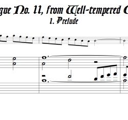 Prélude and Fugue No. 11, BWV 880