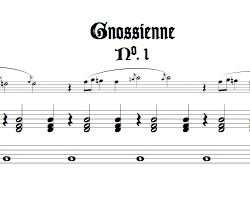 3 Gnossiennes for alto & kbd.