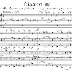It’s 7-2 Time for Recorder & Keyboard