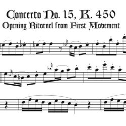 Opening Ritornels from 6 Mozart Pf. Concertos