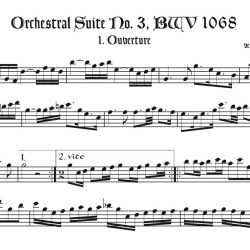 Orchestral Suite No. 3.1 recorder part
