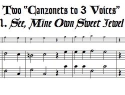 Morley: Two Canzonets to Three Voices