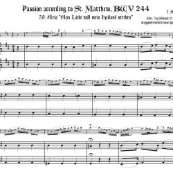 Aria, “Aus Liebe,” from the <i>St. Matthew Passion</i>, BWV 244