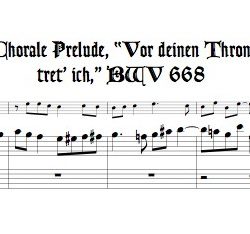 Bach Chorale Prélude BWV 668, Harder Version