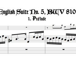 Four Mvmts. from English Suite No. 5, BWV 810