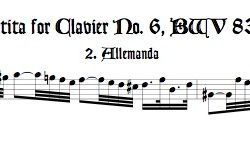 Four Mvmts. from Partita No. 6, BWV 830