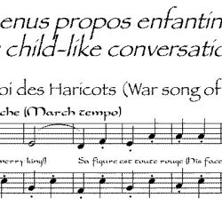 *Menus propos enfantins*, arr. for recorder duet (various recorders possible)