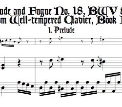 Prélude No. 18, BWV 887/1